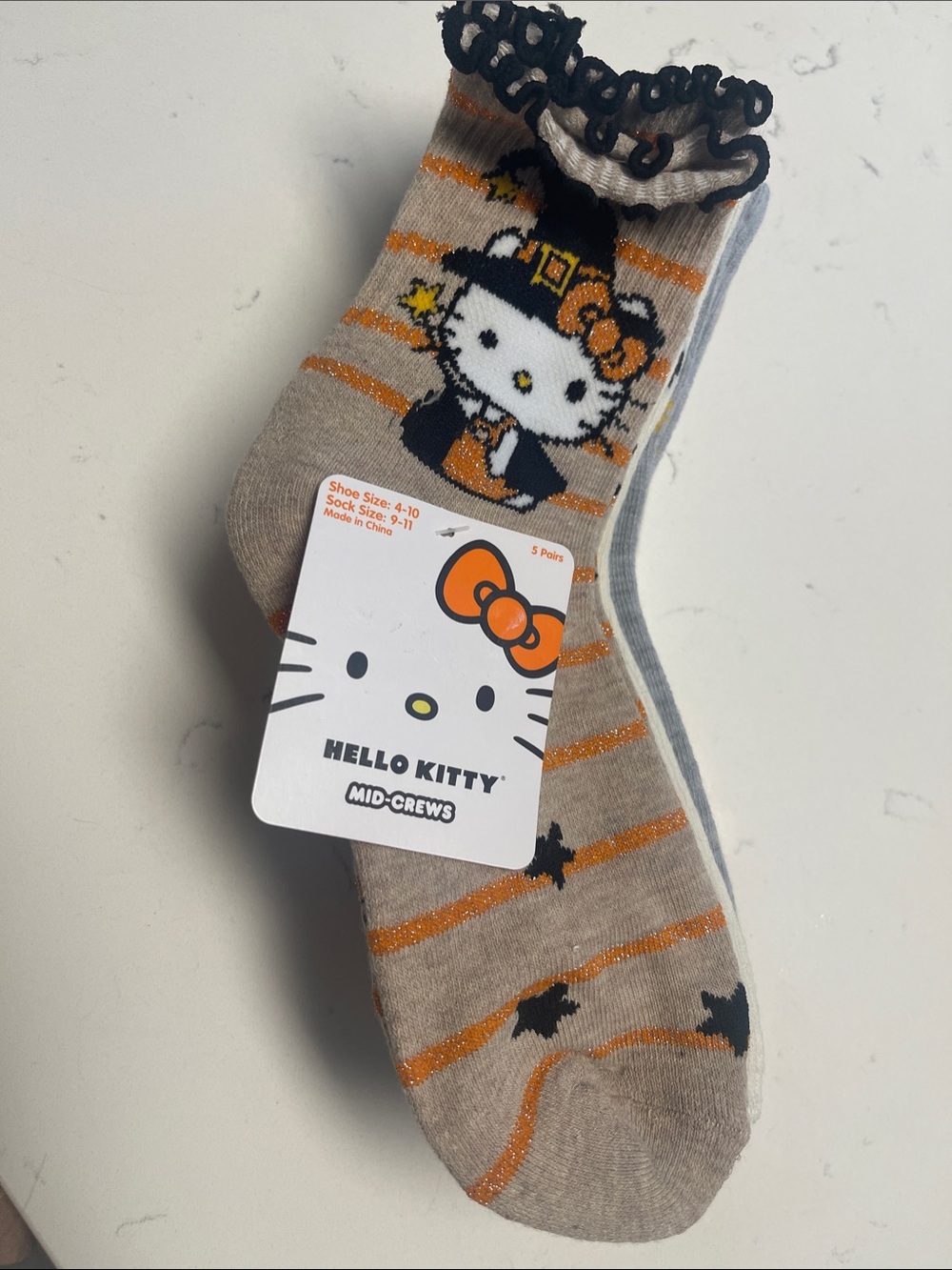 Sanrio Hello Kitty Witch Mid-Crew Socks